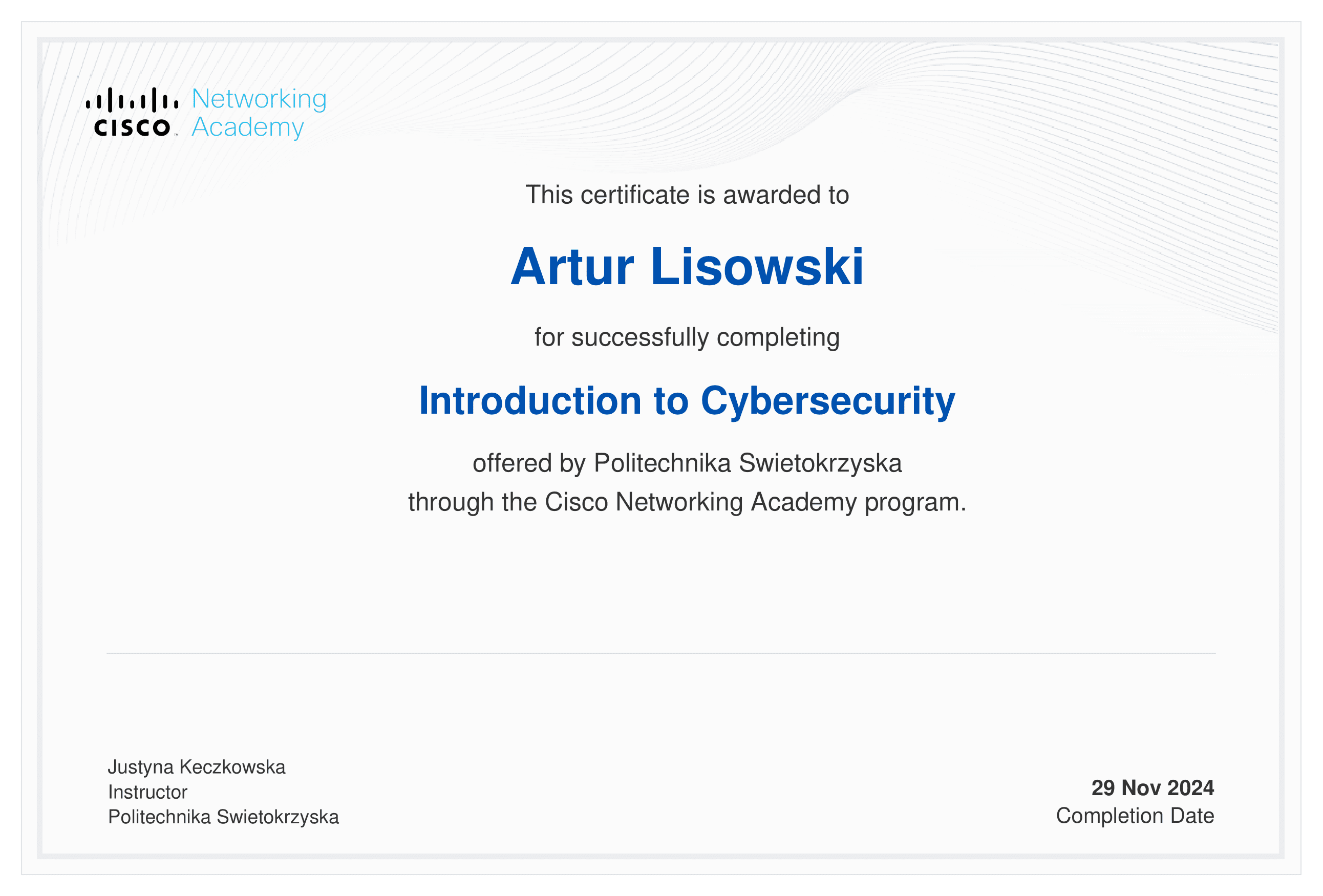 Introduction to Cybersecurity