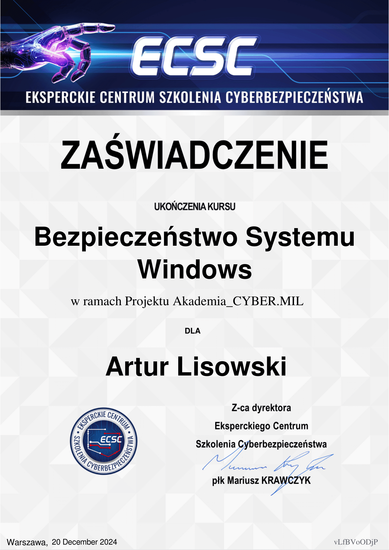 Bezpieczeństwo Systemu Windows