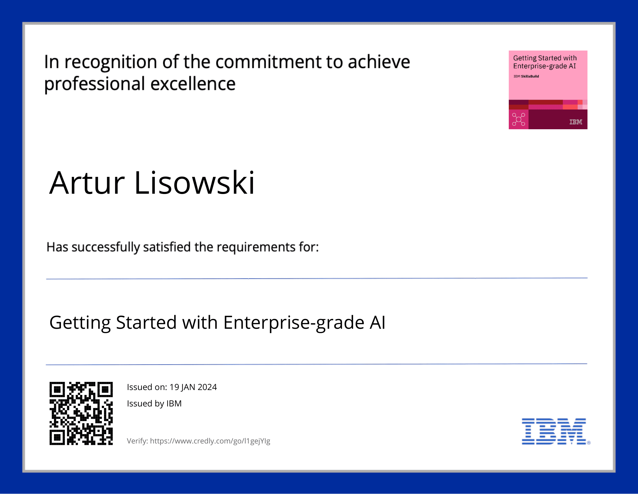 Getting Started with Enterprise Grade AI